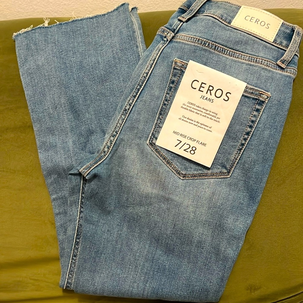 Ceros crop flare jeans